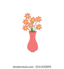 aesthetic flower vase design with attractive colors