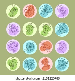 Aesthetic Flowers Doodle Illustration For Your Business