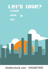 Aesthetic game poster suitable for room decoration.