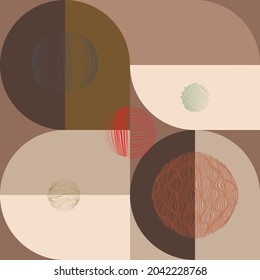 Aesthetic geometric brochures . Modern art .Abstract minimal  poster . Contemporary vector  design 