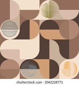 Aesthetic geometric brochures . Modern art .Abstract minimal  poster . Contemporary vector  design 