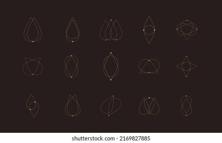 Aesthetic geometric minimalist  with star