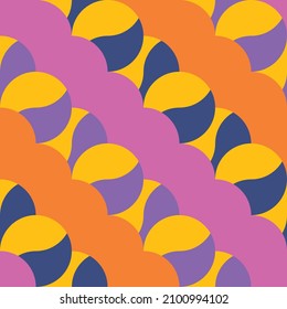 Ästhetisches, nahtloses Muster. Moderne Kunst. Abstrakte Linienkomposition. Modernes Vektordesign 
