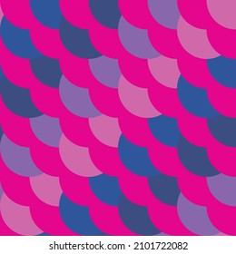 Aesthetic geometric seamless pattern . Modern art .Abstract wavy lines composition . Contemporary vector design 