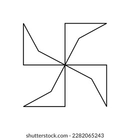 Forma geométrica estética y gráfico.