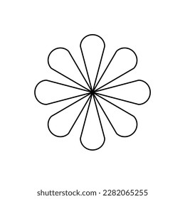 Forma geométrica estética y gráfico.