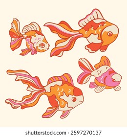 AESTHETIC GOLFISH DRAWING AND ILLUSTRATION