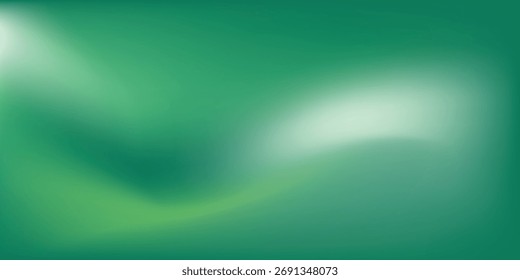 Aesthetic Gradient background in green tones