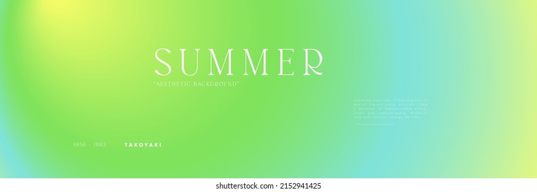 Aesthetic gradient blurred pattern background. Vector wide horizontal abstract nature duotone backdrop template.
