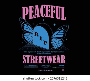 Aesthetic Graphic Design for T shirt  Street Wear and Urban Style