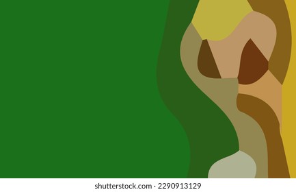 Fondo abstracto verde estético con área de copia. Adecuado para afiches y pancartas