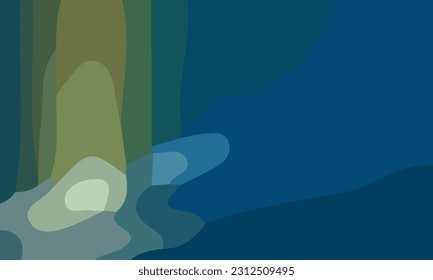 Aesthetic green abstract background with copy space area. Suitable for poster and banner