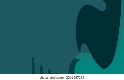 Aesthetic green abstract background with copy space area. Suitable for poster and banner