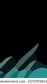 Aesthetic green abstract background with copy space area. Suitable for poster and banner