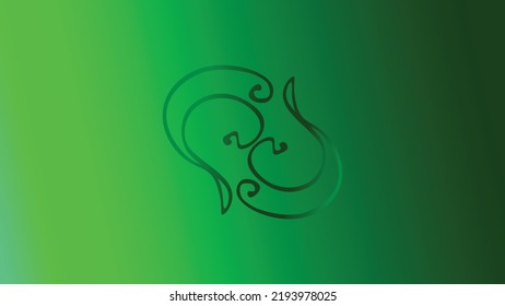 aesthetic green color gradient background