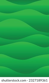 Aesthetic Green Gradient Background Ombre Abstract Waves Wallpaper Minimal