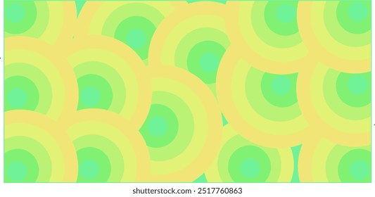Aesthetic green and yellow circle background, ideal for various creative and commercial uses.
