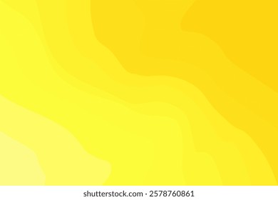 Aesthetic groovy neon yellow color backdrop, wavy natural texture background. Abstract waves wallpaper. Nature organic curvy landscape with lights, presentation, social media, poster, web banner