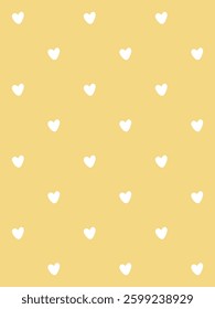 Aesthetic Heart Seamless Pattern Background Design