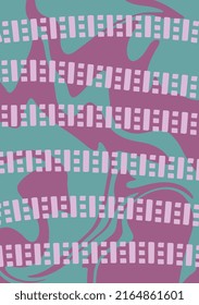 aesthetic hippie style abstract vector pattern seventies