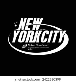 Aesthetic illustration of brooklyn new york city Streetwear t shirt design, vector graphic, typographic poster or tshirts street wear and Urban style