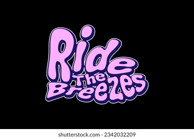 Aesthetic inspirational quotes typography slogan sticker graphic tee groovy style vector