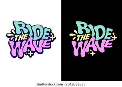 Aesthetic inspirational quotes typography slogan sticker graphic tee groovy style vector