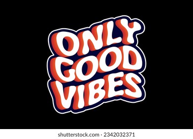 Aesthetic inspirational quotes typography slogan sticker graphic tee groovy style vector