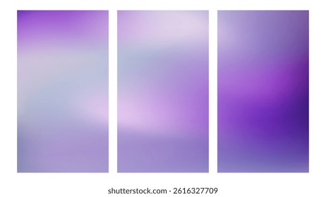 Aesthetic lavender colors gradient background. Purple blurry blending colors. Vertical backgrounds design for banner or social media.