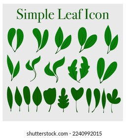 Icono de hoja estética para niños libro, decoración, tarjeta flash o logotipo. Un simple diseño vectorial.