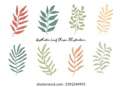 Aesthetic Leaf Line Drawing Collection