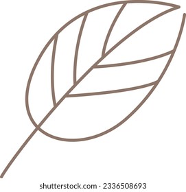 Hojas estéticas elemento vector recolectable 