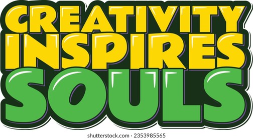 Diseño vectorial de letras estéticas que celebra la creatividad inspiradora del arte y los festivales musicales.