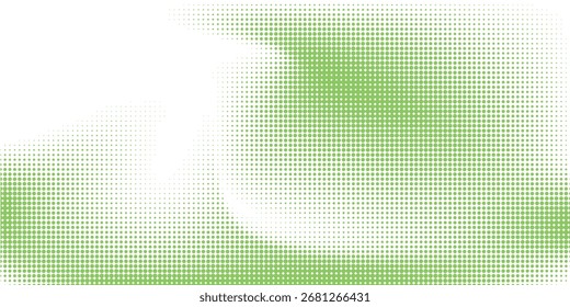 Aesthetic Light Green vector modern geometrical circle abstract background. Dotted texture template. Geometric pattern in halftone style with gradient.Eps 10