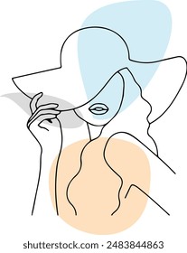 Vector de arte de línea estética.Ilustración vectorial gráfica para imprimir camiseta, ropa, fondo, póster, Anuncio, postal y/o contenido de redes sociales.