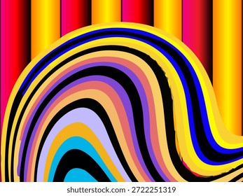 Fondo abstracto líquido estético del gradiente con la forma dinámica
