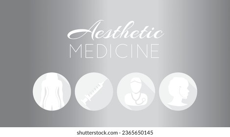 Aesthetic Medicine Silver Medical Illustration