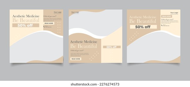 Aesthetic medicine social media post