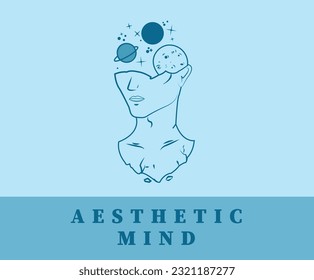 Aesthetic mind jpg and illustration vector eps HD quality