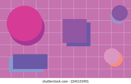 Aesthetic Minimal Background with Shape. Trendy Banner