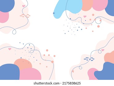 aesthetic minimalis hand drawn background