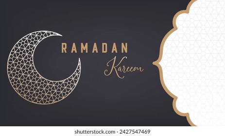 Aesthetic minimalist design, background wallpaper for Ramadan celebrations for Muslims