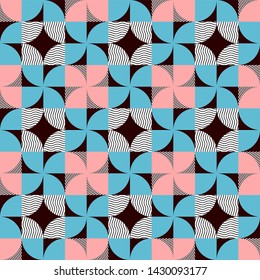 Aesthetic minimalistic artwork poster with simple shapes and figures. Geometric vector pattern design in Scandinavian style for branding, web banner, business, fashion, prints on fabric, wallpaper