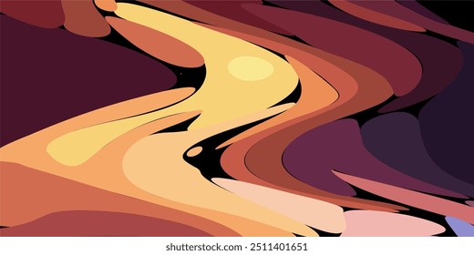 Aesthetic mixed color background, wavy color background, abstract color texture, playing with color, psychedelic style