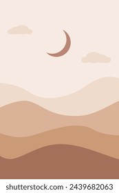 Aesthetic Mobile wallpaper vector illustration art. Can be used as poster, print design, wall art, and photo frame.