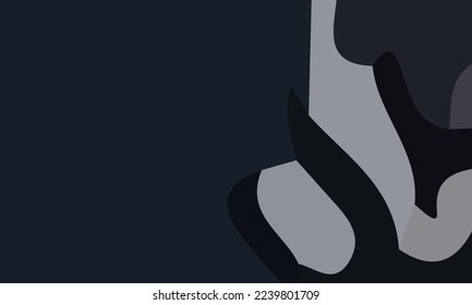 Aesthetic monochrome abstract background with copy space area. Suitable for poster and banner