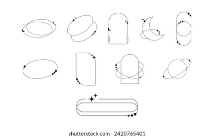 Aesthetic Monoline Frame Element Set