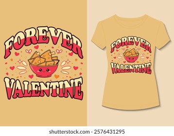 Aesthetic Nacho Valentine T-Shirt Design