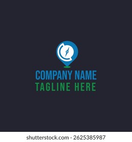Aesthetic Navigation Logo vector Template
