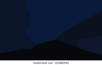 Aesthetic navy abstract background. Various shapes and unique composition. Suitable for poster and banner.